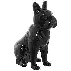 Figurine Décorative Alexandra House Living Noir Céramique Chien 14 x 25 x 34 cm 