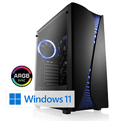 CSL-Computer Gaming PC M10840H PC Gaming CSL M10840H, AMD Ryzen 5 5500GT (6x 3600 MHz), AMD Radeon Graphics, 16 Go DDR4 RAM, M.2 SSD 500 Go, Windows 11 Famille