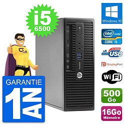 PC HP ProDesk 400 G3 SFF Intel i5-6500 RAM 16Go Disque 500Go Windows 10 Wifi · Occasion 