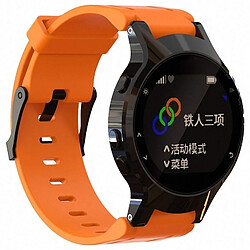 Wewoo Bracelet pour montre connectée Dragonne Sport en silicone Garmin Forerunner 225 Orange 