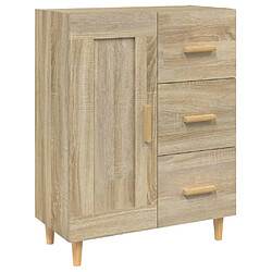 Maison Chic Buffet,Meuble de Rangement,commode pour salon,Cuisine Chêne sonoma 69,5x34x90 cm Bois d'ingénierie -MN54296