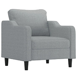 Maison Chic Fauteuil Relax pour salon | Fauteuil Gris clair 60 cm Tissu -GKD62355