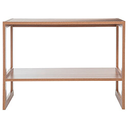 Pegane Étagère avec 2 niveaux en bois coloris naturel - Longueur 69 x Profondeur 33 x Hauteur 51 cm