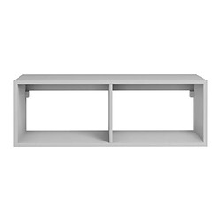 Vente-Unique Meuble sous vasque suspendu avec 2 niches - Coloris blanc - 94 cm - TEANA