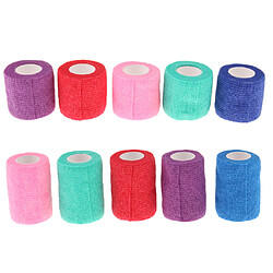 10pc animal de compagnie chien chien chat chat non tissé vétérinaire enroulé bandage cohésif bande d'animal familier