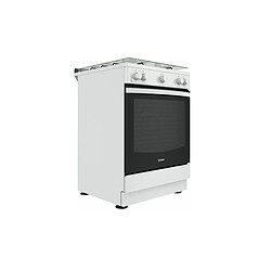 Cuisinière gaz 71l 4 feux blanc - IS67G1KMW/E - INDESIT