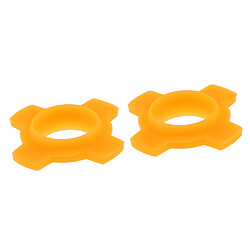 Support de microphone pour microphone, 2 pièces, anneaux de protection anti-roulement, orange pas cher