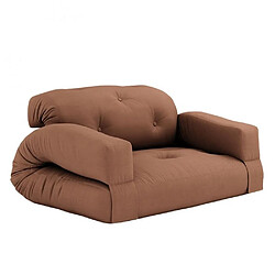 Inside 75 Canapé futon convertible HIPPO SOFA couleur brun argile 