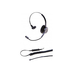 ABI DIFFUSION DACOMEX Perle - casque téléphone monaural micro Flex antibruit ABI DIFFUSION Casque pour téléphone de Centre d appel Ã  une utilisation professionnelle (+4h/jour) Le casque Dacomex PERLE est équipé d une perche flexible disposant d un systeme Ã  double microphoneanti-bruit intégrant un dispositif de protection antist