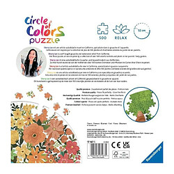 Avis Ravensburger - Puzzle rond 500 pieces - Fleurs Circle of Colors