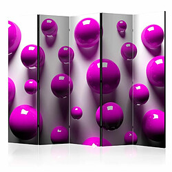 Paris Prix Paravent 5 Volets Purple Balls 172x225cm