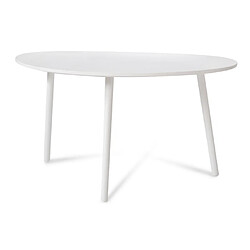 Homestyle4U Table Basse Blanche En Bois de Pin