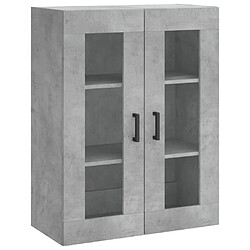 Maison Chic Buffet,Meuble de Rangement,commode pour salon,Cuisine Gris béton 69,5x34x180 cm Bois d'ingénierie -MN99304 pas cher