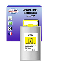 T3Azur Cartouche d'encre compatible avec Epson WorkForce Pro WF-C869RDTWFC EPP, T97XL - Jaune 