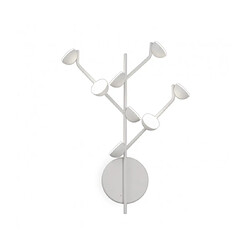 Luminaire Center Applique LED intégré Adn blanc 8 ampoules 8,6cm