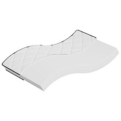 vidaXL Matelas en mousse moyennement doux 90x200 cm 