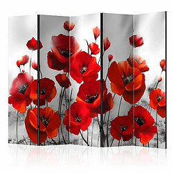 Paris Prix Paravent 5 Volets Poppies in the Moonlight II 172x225cm