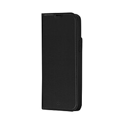 DBRAMANTE1928 Étui Folio pour Apple iPhone 14 Plus Modèle Oslo en Cuir Vegan avec Porte-Cartes Noir