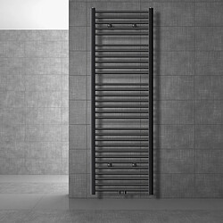 LuxeBath Radiateur sèche-serviette salle de bain anthracite connexion central 60 x 180 cm