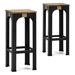 Ds Meubles Lot de 2 Tabourets de bar Bristol