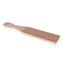 Poignée De Bois Cuir Affûtage Strop Composé Rasoir Couteaux Non Polonais