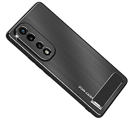 Bumper en alliage d'aluminium anti-chute avec béquille pour votre Honor 70 Pro 5G - noir 