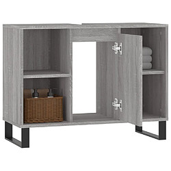 Acheter Maison Chic Armoire salle de bain,Meuble de rangement de salle de bain,Meuble haut sonoma gris 80x33x60 cm bois d'ingénierie -GKD457275