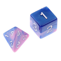 Avis 28pcs Jeux de Dés Polyédriques Dice Set en Acryliqu Coloré ( D4 + D6 + D8 + D10 + D12 + D20 )