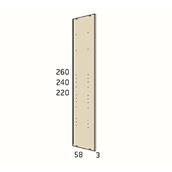 Avis Inside 75 Dressing ouvert 2 côtés modules intérieurs personnalisable couleur Tundra Habana hauteur 240 cm