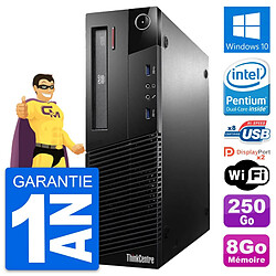 PC Lenovo ThinkCentre M93p SFF Intel G3220 RAM 8Go Disque 250Go Windows 10 Wifi - Occasion