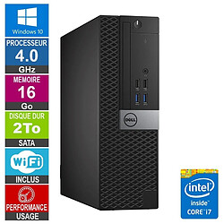 Dell Optiplex 5040 SFF i7-6700 4GHz 16Go/2To Wifi W10 · Reconditionné 