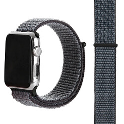 Wewoo Pour Apple Watch séries 3 et 2 et 1 Bracelet de montre simple en nylon de 38 mm avec mode Magic Stick (gris spatial) 