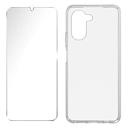 My Way Pack Protection pour Realme C33 Coque Souple + Verre Trempé Transparent MyWay