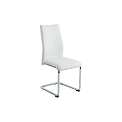 Acheter Vente-Unique Lot de 4 chaises PAULINE - Simili - Blanc