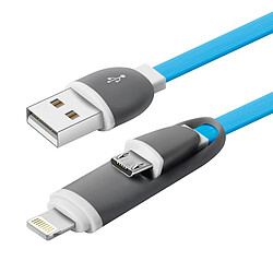 Karylax Câble de Charge Lightning vers USB couleur Bleu pour Apple iPhone 6, iPhone 6S, iPhone 6 Plus, iPhone 6S Plus