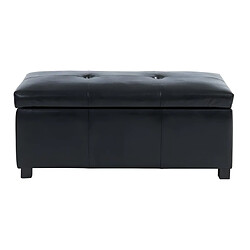 Avis Vente-Unique Banc coffre simili FILIPPO - Noir