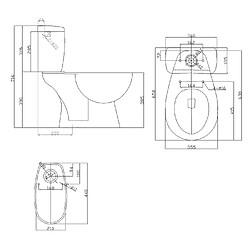 Aqua+ Pack WC ECO à poser - Sortie Verticale