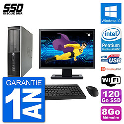 PC HP Compaq 6200 Pro SFF Ecran 19" Intel G630 RAM 8Go SSD 120Go Windows 10 Wifi - Occasion