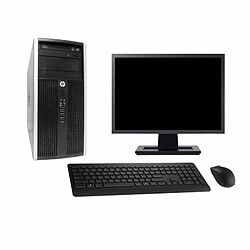 PC Tour HP 6300 CMT Ecran 22" Intel i7-2600 RAM 16Go SSD 240Go Windows 10 Wifi - Occasion