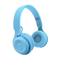 GUPBOO Casque Bluetooth pliable casque sans fil Support TF carte Audio aux filaire pour téléphone PC jeu casque cadeau pour les enfants 