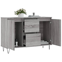 Acheter Maison Chic Commode Buffet - Meuble de rangement sonoma gris 104x35x70 cm bois d'ingénierie -GKD38860