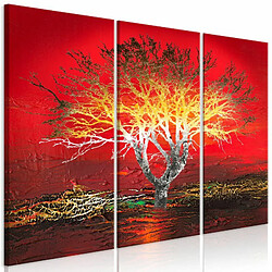 Paris Prix Tableau Imprimé 3 Panneaux Fiery Sky 80 x 120 cm 