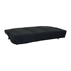 Banquette clic clac 3 places - tissu Noir - Style contemporain - L 193 x P 92 cm pas cher