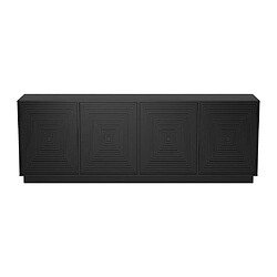 Vente-Unique Buffet avec 4 portes en MDF - Noir - MEZULIA