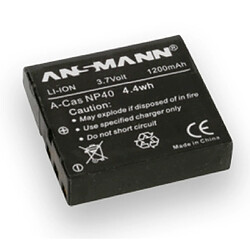 ANSMANN Batterie photo numerique type Casio NP-40 Li-ion 3.7V 1200mAh