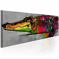 Paris Prix Tableau Imprimé Colourful Alligator 45 x 135 cm 