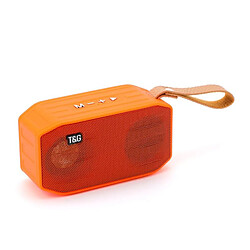 Yonis Mini Enceinte Bluetooth Portable 5.0 Waterproof Avec Support TF FM AUX Mini Enceinte Bluetooth Portable 5.0 Sans Fil avec Support Carte TF FM AUX U-Disk et Mains Libres Orange YONIS