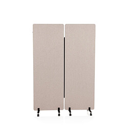 Système de parois de séparation acoustique FLEXMIUT Set de deux Taupe hjh OFFICE