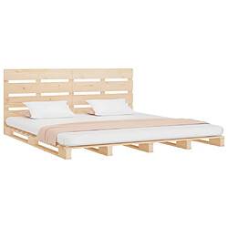 Avis vidaXL Cadre de lit sans matelas 120x200 cm bois de pin massif