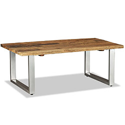 vidaXL Table basse Bois de récupération massif 100x60x38 cm